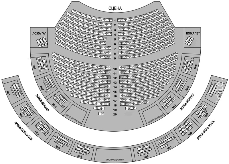 Театр золотое кольцо схема зала с местами